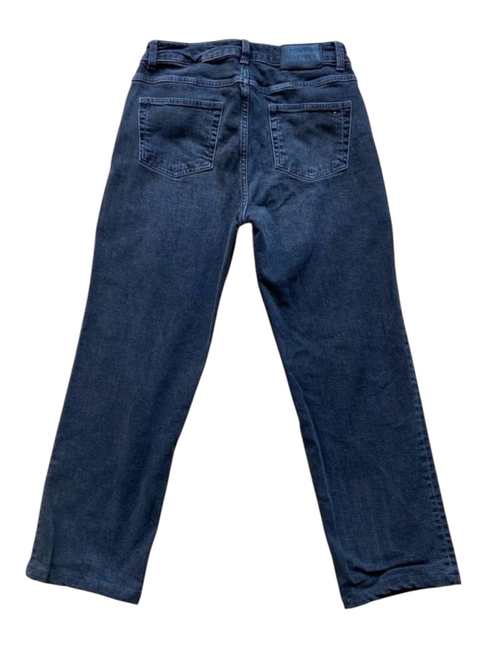 Tommy Hilfiger black mom jeans high rise Classic Straight retro style 10/32.5
